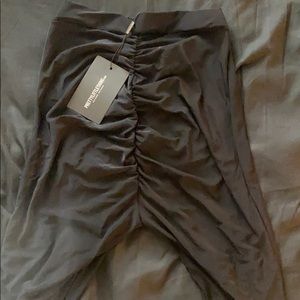 Black Rouched Pants